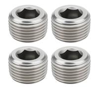LT Easiyl 4pcs 3/8 NPT Hex Plug 304 Stainless Steel for Air Water Pipe System Sealing