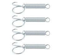 LT Easiyl 4pcs 85mm Multifunctional Cage Door Spring Hook Metal Finger Spring Latch Hook Suitable for Fixing Chickens Rabbits Hamsters Pigeons Pet Cages