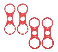 LT Easiyl 4Pcs Bicycle Front Fork Repair Tool Double Head Front Fork Cap Wrenchs Suitable for XCR/XCM/XCT/RST Mountain Bikes/Road Bikes Front Cap, Red