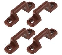 LT Easiyl 4Pcs Leisure Battery Strap Holder 39mm Hole Centres for Caravan Motorhome Boat, Brown