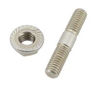 LT Easiyl 4pcs Stainless Steel Bolts M6 Stud Bolts with Nuts for Motorcycle Car Furniture M6x32mm