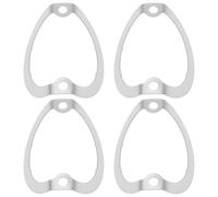 LT Easiyl 4pcs Waveform Tube Retainers Stainless Steel 46mm for 6V6 6L6 5Y3