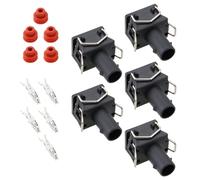 LT Easiyl 5 Sets 1 Pin Automotive Connectors 357972771 Female Wire Harness Connector with Terminal Plug Starter Motor Wire Harness Socket Compatible With VW