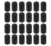 LT Easiyl 50Pcs 6mm D Shaft Black Tall Rotary Encoder Control Knob D Hole Control Knob With Concave Cap Potentiometer Knobs 6mm Shaft Knob Black