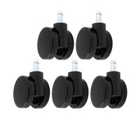 LT Easiyl 5PCS Soft Edge Casters Twin Wheel Non-Hooded Caster Compatible with Herman Miller Chair Compatible with Verus Compatible with Lino Compatible with Cosm