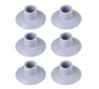 LT Easiyl 6Pcs 1" Rubber Awning Pole Suckers 25x75mm for Caravan Trampoline Grey
