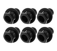 LT Easiyl 6Pcs Black Guitar Machine Heads Tuners Ferrules with Washers For Modern Electric Guitar Fully Sealed Tuners