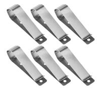 LT Easiyl 6pcs Garage Door Remote Control Opener Sun Visor Storage Clip Replaced with Stainless Steel Sun Visor Storage Clip Compatible with Liftmaster Silver