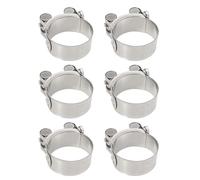LT Easiyl 6PCS Stainless Steel Bolt Clamp Exhaust Pipe Clamp Hose Clamps For Motorcycle Industry Automobiles Construction Machinery 44-47mm Chuck Jaw Clamps Band Width 22 mm