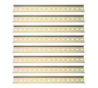 LT Easiyl 8Pcs C45 U Shaped Guide Rail 300mm DIN Rail Slotted DIN Rail Metal Groove Guide Rails DIN Mounting Rail for Relays Module Sockets Contactors