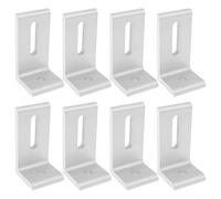 LT Easiyl 8Pcs L-Shaped Aluminum Alloy Solar Panel Mounting Brackets 80x40mm for Solar Installation