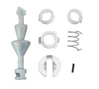 LT Easiyl A Set of Front Left or Right Door Lock Repair Kit Compatible with BMW 3 Series E90 E91 E92 E93 Propeller Length 78mm Lock Cylinder Repair Kit Silver