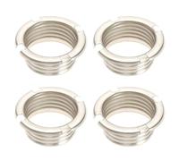 LT Easiyl Pack of 4 Light Socket Rings Galvanised Metal Thread Rings Screw Rings 20.8 x 2 mm Suitable for Halogen Sockets G9/GY6.35/GU4/GU5.3