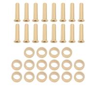 LT Easiyl Pack of 60 Brass Compression Sleeves Ferrules 4mm Tube OD Brass Ferrule Fitting and Hose Insert Kit for Air Water Gas Pipe Suitable for Connecting 4mm Pipe