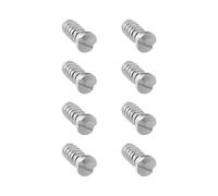 LT Easiyl Pack of 8 2.5 x 1.0 mm Stainless Steel Screws for the Back of the Watch Slotted Screws Watch Repair Screws Compatible with Cartier W67010XX Watches (Silver)
