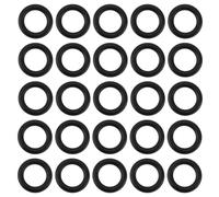 LT Easiyl Rubber O-ring, Black, 20pcs, 10.6 x 6.8 x 1.9mm
