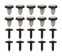 LT Easiyl Set of 20 Car License Plate Bracket Fastening Kits 51127020321 Expansion Nut N90775001 Torx Screw Auto Accessories Compatible with Audi Compatible with BMW