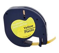 LT Labelling Tape Compatible DYMO 91222 5DY91222-WT Adhesive Yellow 12 mm x 4 m