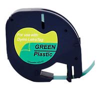 LT Labelling Tape Compatible DYMO 91224 RL-D-91224 Adhesive Green 12 mm x 4 m