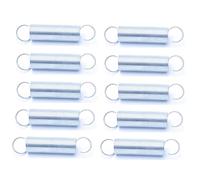 Lt-spring, 10Pcs White Zinc Plated Outer Diameter 4mm Wire Diameter 0.5mm Extension Spring Tension Spring With Hook Length 15-60mm ( Size : 0.5 x 4 x 35mm )