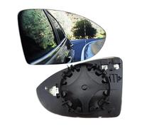 LT2CP Heated Convex Wing Mirror Glass Right Driver Side for VW Golf MK7 2013-2020 with Fixing Bracket Clip-On Replacement