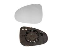 LT2CP Heated Wing Mirror Glass Left Passenger Side for VW Touareg 2010-2017 Clip-On Replacement with Backing Plate
