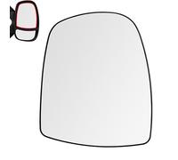 LT2CP Non Heated Wing Mirror Glass Right Driver Side for Vauxhall Vivaro 2001-2014 and Renault Trafic 2001-2014 Clip-On Replacement