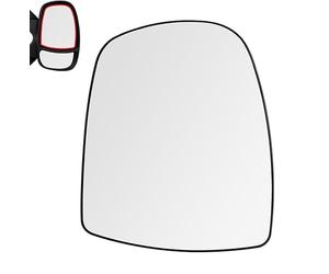 LT2CP Non Heated Wing Mirror Glass Right Driver Side for Vauxhall Vivaro 2001-2014 and Renault Trafic 2001-2014 Clip-On Replacement