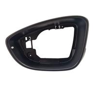 LT2CP Wing Mirror Glass Surround Frame Bezel for VW Beetle (2012-2018) - CC (2011-2016) - Jetta (2011-2017) - Left Hand Side (Passenger N/S) - Black Plastic Housing Trim (Without Puddle Light Hole)