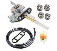 LT80 Fuel Petcock Shut Off Tank Switch w/Fuel line Fits For Suzuki LT80 LTZ250 LTF300F, Kawasaki Vulcan 750 VN750, Yamaha YFM250 350 etc ATV Quad