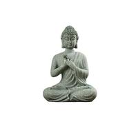 Ltahtliay Meditating Buddha Statue Figurine, Mini Buddha Serene Decorative Sitting Stone Zen Sculpture DecorationStone Handmade Buddha Sculptures for Porch Yard Art Decoration, Zen Decor (D)