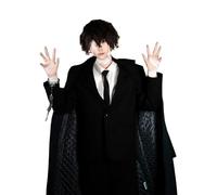 LTAKK Bungo Stray Dogs Cosplay Costume Dazai Osamu Outfit Full Set for Halloween Carnival Party XL