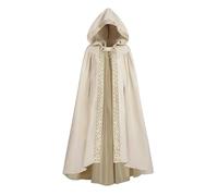 LTAKK Cloak with Hood Women Renaissance Hooded Medieval Cloak Witch Robe Viking Cape