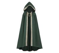 LTAKK Cloak with Hood Women Renaissance Hooded Medieval Cloak Witch Robe Viking Cape
