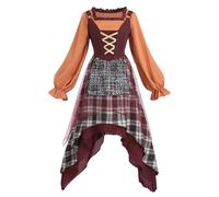 LTAKK Mary Sanderson Costume Hocus Pocus Sisters Witch Costumes for Women Halloween Dresses, Small