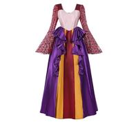LTAKK Sarah Sanderson Costume Hocus Pocus Sisters Witch Costumes for Women Halloween Dresses, Medium