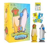 Ltalian Brainrot Flip Game, Banana Monkey vs Sharkman Board Games, Brainrot Flip-Standing Throwing Game Toys, The Ultimate Challenge Party Game for Flipping-Fun Families, Board Game for Game Nights