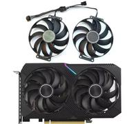 LTANDBR 87MM T129215SU DC12V 0.5A RTX3060 RTX3060TI 6Pin Graphics Card Fan for ASUS Dual RTX 3060 RTX 3060 TI 8G Mini V2 LHR, 87mm x 87mm x 12mm, 6-Pin, Desktop, Gaming Console