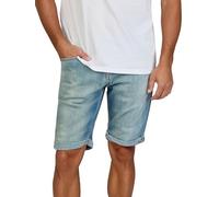 LTB Jeans Men's Stretch Short Slim Fit Corvin Shorts Bermuda Summer Denim Plain Blue Grey Black S M L XL XXL 3XL 4XL 5XL, Gino Undamaged Wash (50721), M