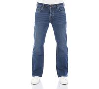 LTB Jeans Trousers Men's Bootcut Timor Denim Stretch Deep Waistband Blue Black 28W - 40W 30L - 36L, Magne Undamaged Wash (54329), 33 W/32 L