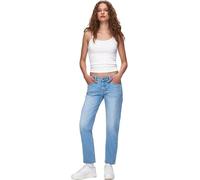 LTB Jeans Women's Fallon 300 - Straight Mid Rise Basic 5-Pocket Light Wash Blue Cotton Blend - Size W24L30, Blue, 24 W/30 L
