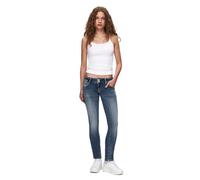 LTB Jeans Women's Molly 200 Slim Low Rise Basic 5-Pocket Dark Wash Blue Cotton Blend Size W28L30, Blue, 28W x 30L