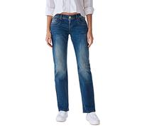 LTB Valentine Women's Jeans Straight Fit Jeans Denim Stretch Trousers Deep Waistband Basic Cotton Blue W24 W25 W26 W27 W28 W29 W30 W31 W32 W33 W34, Live Wash (54342), 29W x 32L