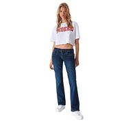 LTB Valerie Bootcut Fit Jeans Women's Denim Stretch Trousers Deep Waistband Basic Cotton Blue W24 W25 W26 W27 W28 W29 W30 W31 W32 W33 W34, Dark Age Blue Wash (53327), 31W x 36L