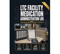 LTC Facility Medication Administration Log: Skilled Nursing Facility Medication Records | Daily MAR, PRN & Controlled Substance Documentation, Medication Error & Pharmacist Review | 42 CFR §483.45