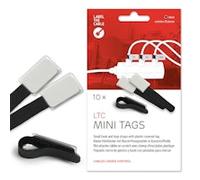 LTC Mini, Cable Management Ties with Labels (Black)