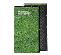 LTCANOPY Sound Barrier 39.37" x 78.74", Thickened Sound Insulation Cotton, Waterproof, Flame Retardant, Soundproof Blanket for Door, Hung as Convenient Sound Barrier Fence During Construction (Green)