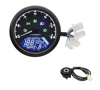 LTCZGRCI Gauge Odometer Tachometer Motorcycle Tachometer Tachometer Fuel Meter for 1-4 Cylinders Multi-function Motorcycle Gauge 12V Tachometer