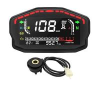 LTCZGRCI Gauge Odometer Tachometer Universal Digital Motorcycle Dash Panel Dashboard 0~14000r/min Tachometer Odometer Tachometer for 1,2,4 Cylinder Most Motor Tachometer