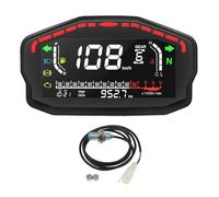 LTCZGRCI Gauge Odometer Tachometer Universal Digital Motorcycle Dash Panel Dashboard 0~14000r/min Tachometer Odometer Tachometer for 1,2,4 Cylinder Most Motor Tachometer